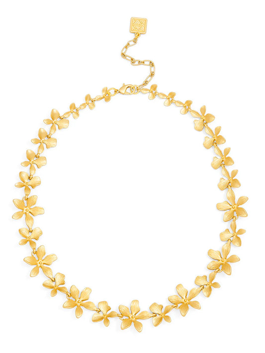 Necklace - 18in Collar  Marigold  Graduated Flower - Findlay Rowe Designs