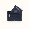 Hobo - Euro Slide Card Case - Polished Leather - Ink Navy