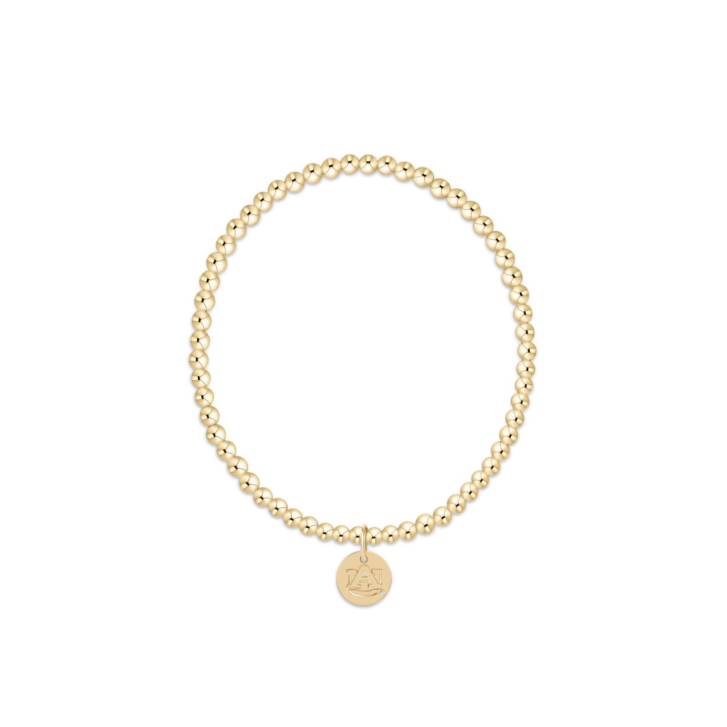 Enewton - Egirl ECollegiate Classic Gold 3mm Bracelet - Auburn Disc - Findlay Rowe Designs