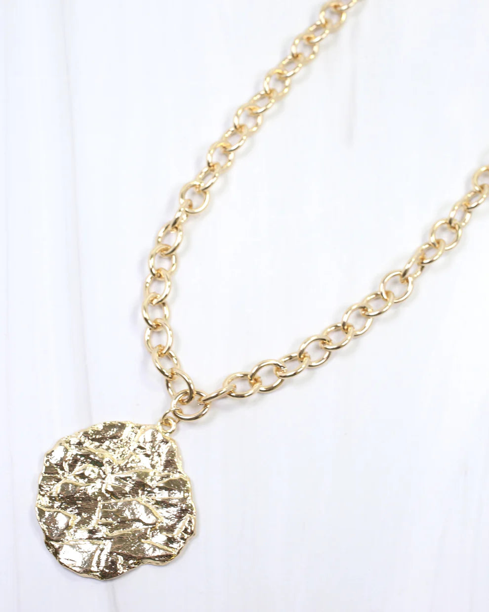 Caroline Hill - Necklace -  Aisha Textured Pendant Link - Findlay Rowe Designs