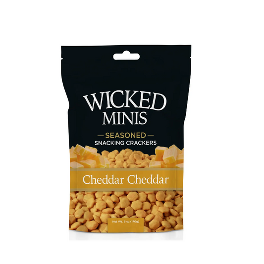 Wicked Minis - Seasoned Crackers - Cheddar Cheddar