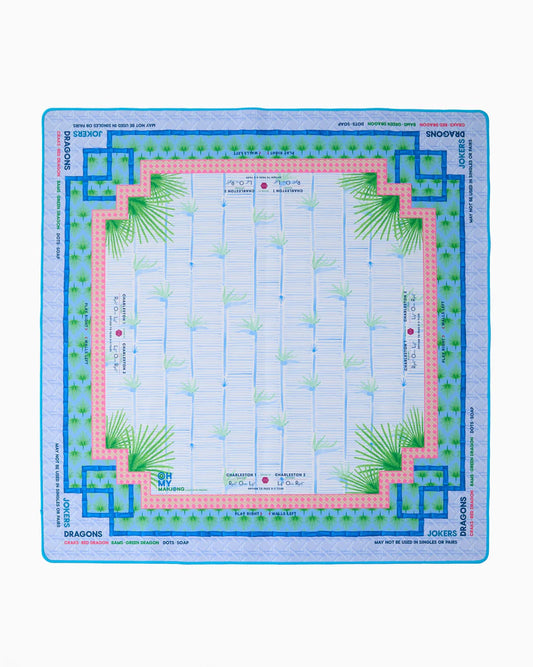 Oh My Mahjong - Mahjong Mat - Palm Paradise with Tube
