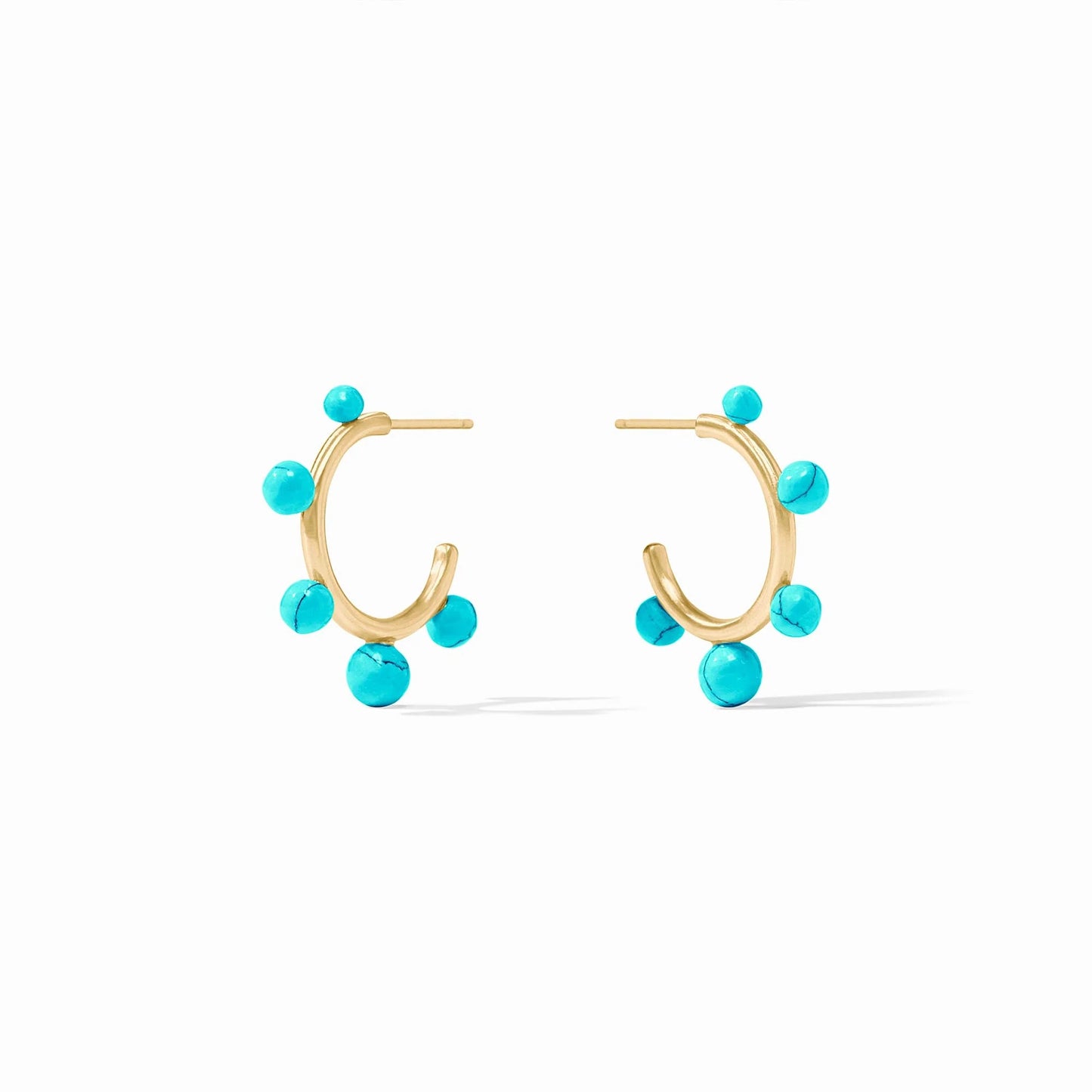 Julie Vos - Hydra Stone Hoop - Turquoise - Small - Findlay Rowe Designs