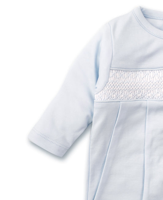 Kissy Kissy - Footie Hand Smocked - Light Blue - Findlay Rowe Designs