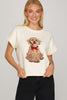 Sweater - Knit Puppy - Cream