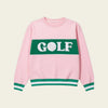Sweater - Crew - Golf - Pink Green - Findlay Rowe Designs