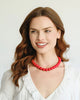 Susan Shaw - Necklace - Palmera Beaded - Red Coral