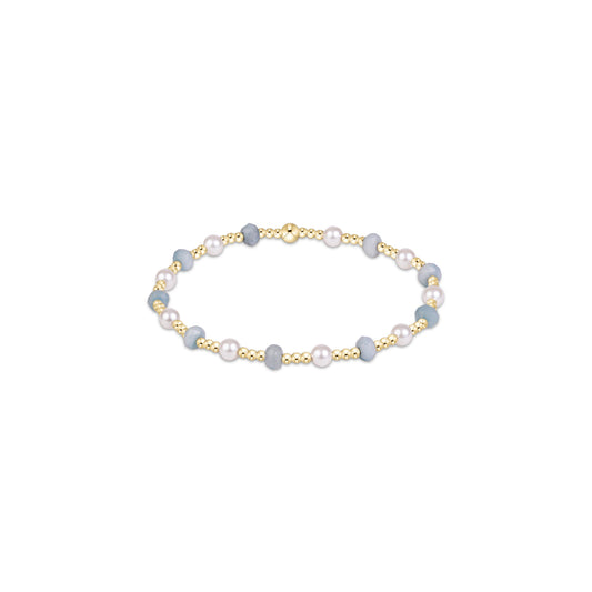 Enewton - Extends - Sincerity Gemstone & Pearl 4mm Bracelet - Aquamarine - Findlay Rowe Designs