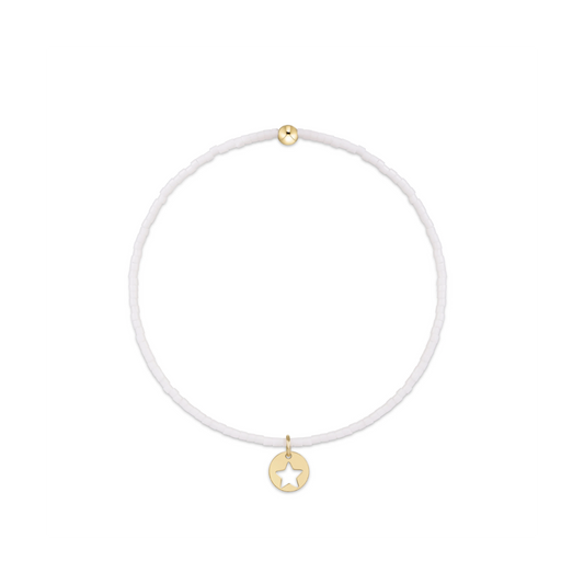 Enewton - Egirl - Hope Classic Bracelet - White - Star Small Gold Disc