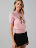Sunday Edition - Top - Short Sleeve Sweater - French Bulldog Pink