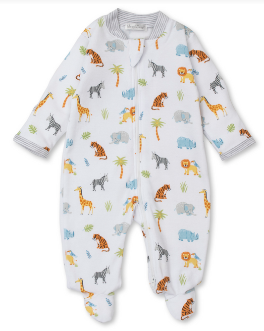 Kissy Kissy - Zip Footie - Tropical Jungle - Findlay Rowe Designs