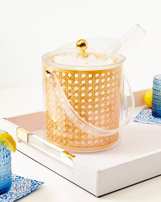 Lilly Pulitzer - Ice Bucket - Sea Crystals Caning