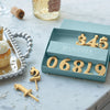 Mariposa - Candle Holder Number Set - Gold