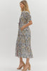 Entro - Dress - Diamond Floral Midi - Findlay Rowe Designs