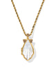 Kendra Scott - Necklace - Alexa Locket - Vintage Gold Ivory Mother Of Pearl - Findlay Rowe Designs