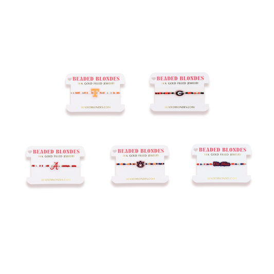 Beaded Blondes - Bracelet - Collegiate Charm - On Color