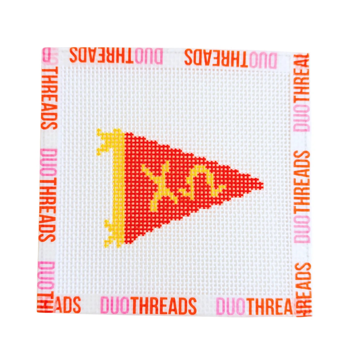 Duo Threads -  Needlepoint Canvas - Sorority Pennant