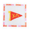 Duo Threads -  Needlepoint Canvas - Sorority Pennant