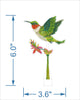 Kimberly Hodges - Acrylic Art - Small Hummingbird - Findlay Rowe Designs