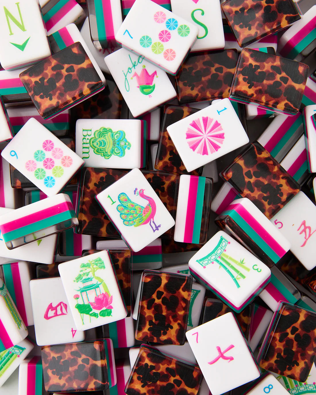 Oh My Mahjong - Glow Wild Mahjong Tiles - Findlay Rowe Designs