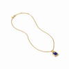 Julie Vos - Necklace - Sahara Solitaire - Irridescent Sapphire Blue - Findlay Rowe Designs