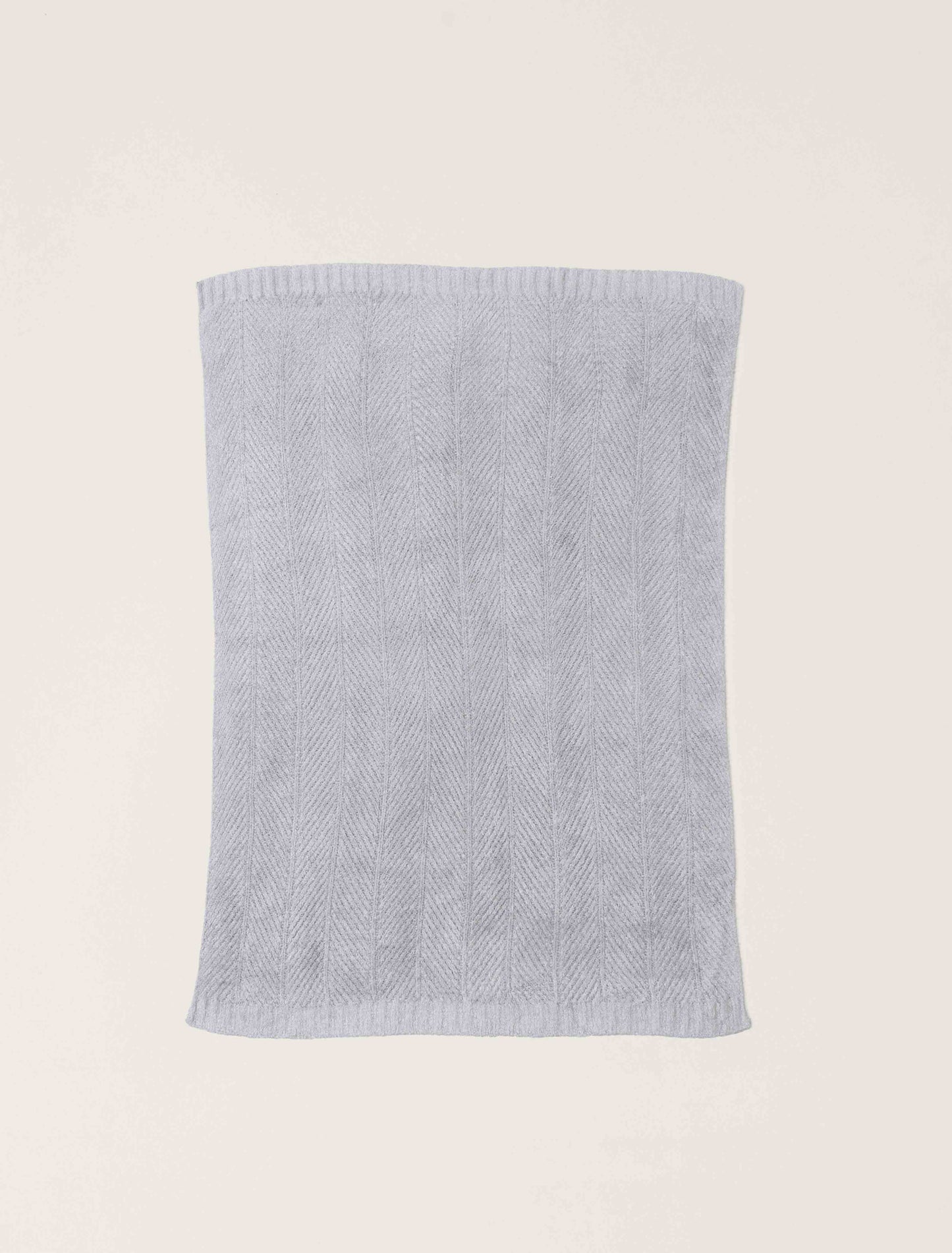 Barefoot Dreams - Bamboo CozyChic Herringbone Blanket - Silver Sky - Findlay Rowe Designs