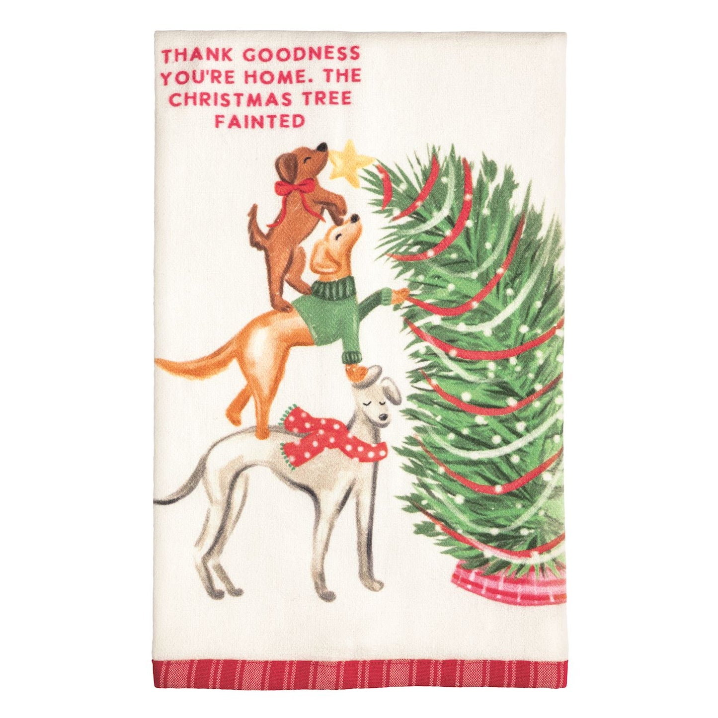 Mud Pie - Tea Towel - Christmas Pet - Pattern Hems - Findlay Rowe Designs