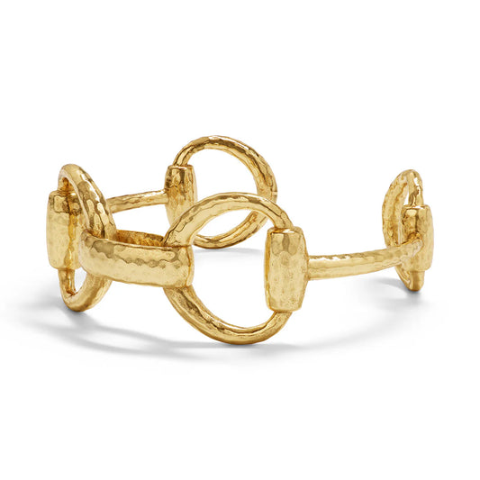 Bracelet - Equestrian Snaffle Bit Link Cuff - Gold - Findlay Rowe Designs