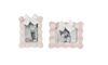 Mud Pie - Frame 4x6 Pink Scalloped Bow