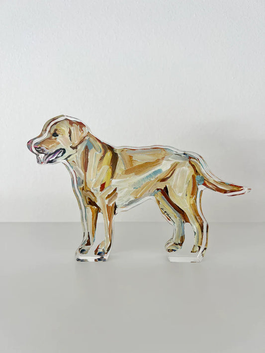 Chelsea McShane - acrylic block - Yellow Lab - Findlay Rowe Designs