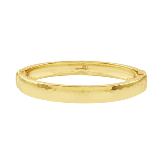 Capucine de Wulf - Bracelet - Cleopatra Oval Hinged Bangle - Gold - Sm Med - Findlay Rowe Designs