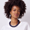 Ink & Alloy - Necklace - Iris Large Resin Bead - Navy - Findlay Rowe Designs