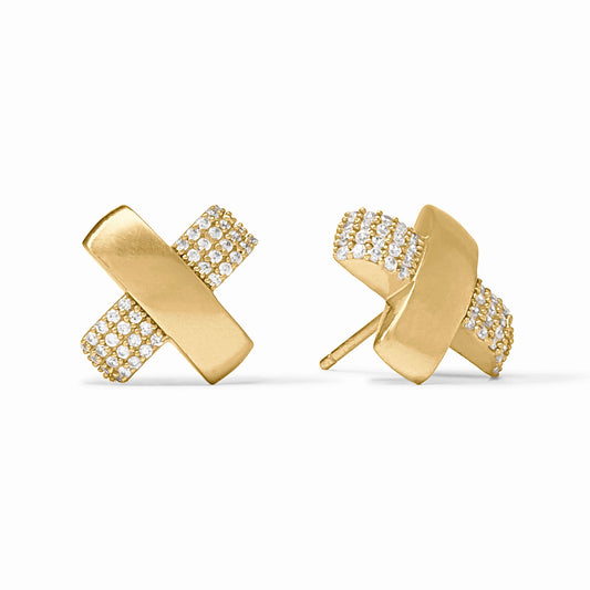 Julie Vos - Earring - Catalina X Pavé Stud - Findlay Rowe Designs