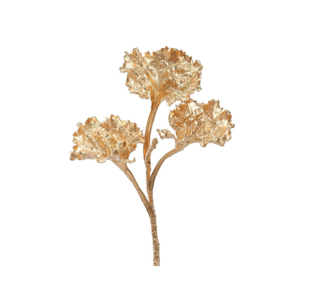 Spray - Kale 18" - Metallic Gold