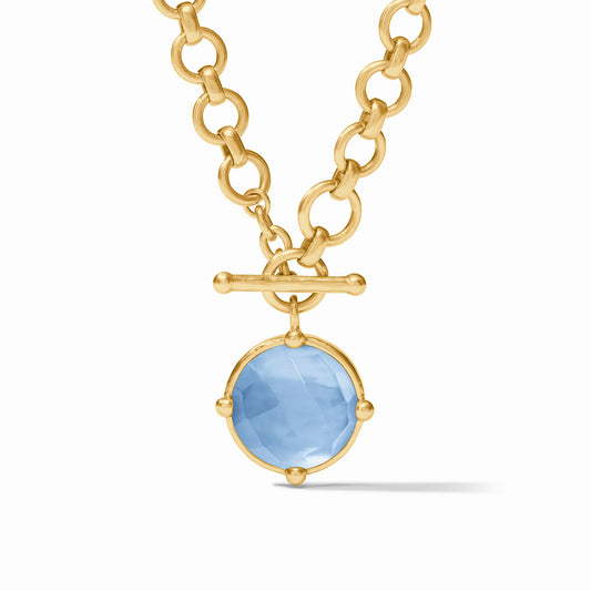 Julie Vos - Honeybee Demi Necklace - Iridescent Chalcedony Blue - Findlay Rowe Designs