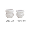 Mud Pie - Tidbit Set - Rope or Chain - White