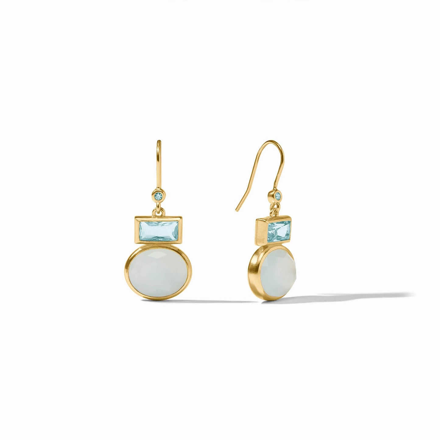 Julie Vos - Earrings - Jolie Midi - Aquamarine Blue - Findlay Rowe Designs