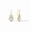 Julie Vos - Earrings - Jolie Midi - Aquamarine Blue - Findlay Rowe Designs