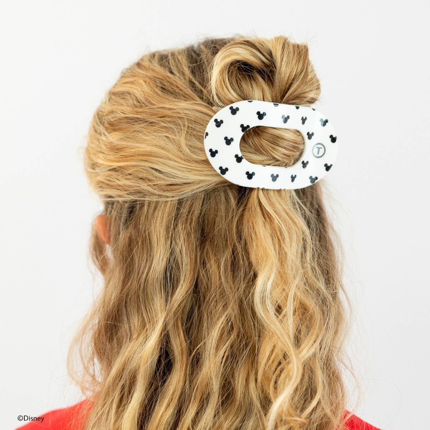 Teleties - Flat Round Hair Clip - Iconic Mickey Mouse - Medium. - Findlay Rowe Designs