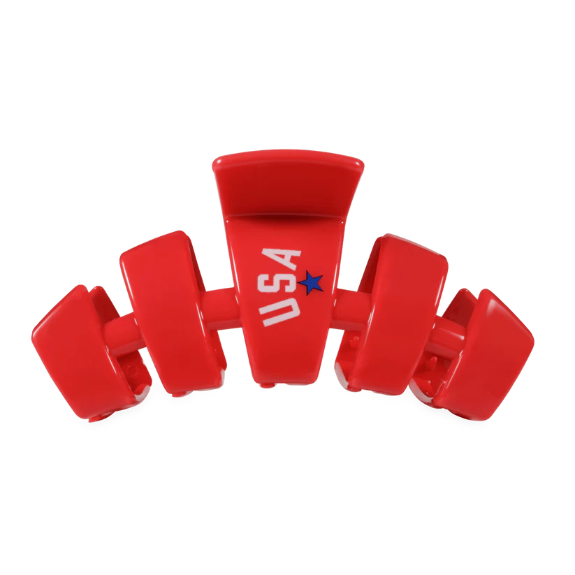 Teleties - Classic Large Hair Clip - USA - Red - Findlay Rowe Designs