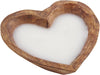 Mud Pie - WOOD HEART CANDLE