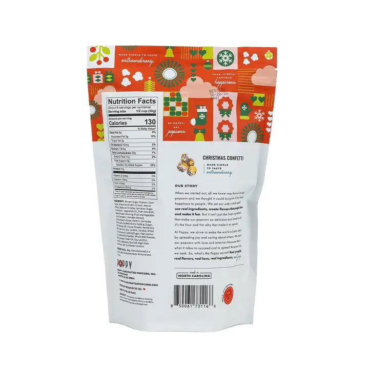 Poppy Popcorn - Christmas Confetti Popcorn
