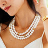 Necklace - Berry Triple Strand - Pearl - Findlay Rowe Designs