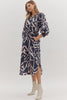 Entro - Dress - Midi Geometric Print