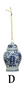 Ornament - Stoneware Ginger Jar - Blue & White - Findlay Rowe Designs