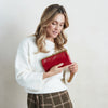 Hobo - Lauren Clutch Wallet - Polished Leather True Red - Findlay Rowe Designs