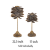 Candle Holder - Taper - Iron Pinecone - Antique Gold - Findlay Rowe Designs