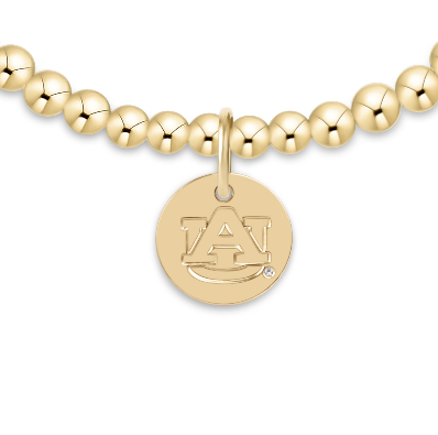 Enewton - ECollegiate Classic Gold 3mm Bracelet - Auburn Disc - Findlay Rowe Designs