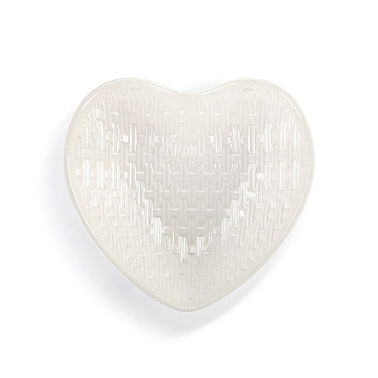 Demdaco - Bread Basket - Melamine Heart Shaped  - White