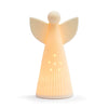 White LED Ceramic Large Angel Figure - 4x7"